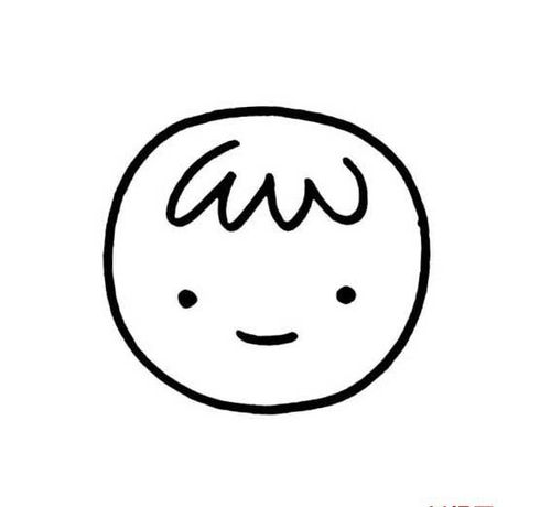小宝宝头像简单画法