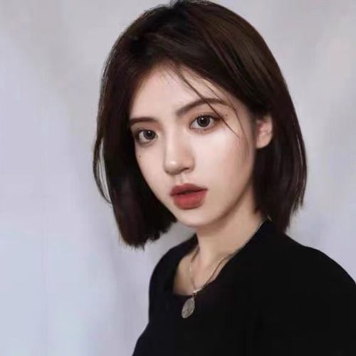 减龄超短发30岁,30岁精致短发 假发女短发中分无刘海bobo头气质修脸短直发减龄自然
