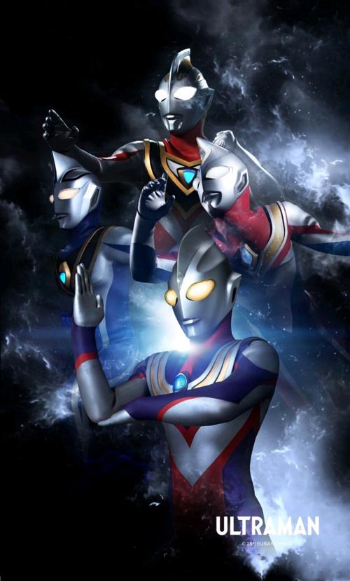 迪迦,戴拿,盖亚,阿古茹