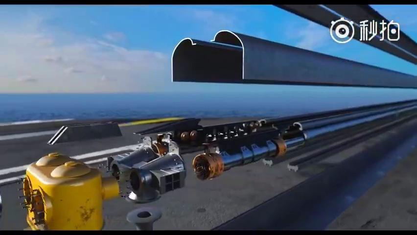 3d动画演示蒸汽弹射器的工作原理,看看美国海军航母是