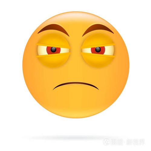 笑脸.角色设计.图标样式.张生气的脸向量说明