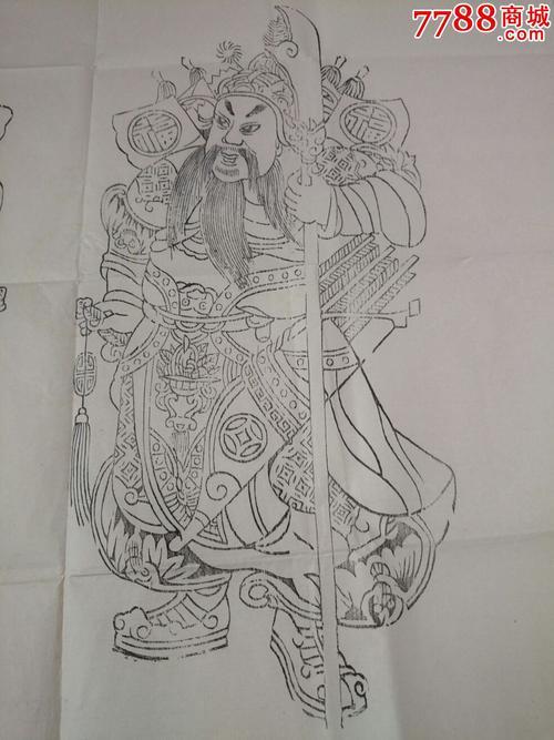 门神的简笔画步骤简单又漂亮