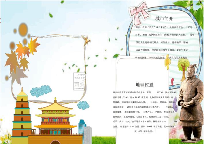 卡通西安小报手抄报【小报手抄报模板】.pdf 1页