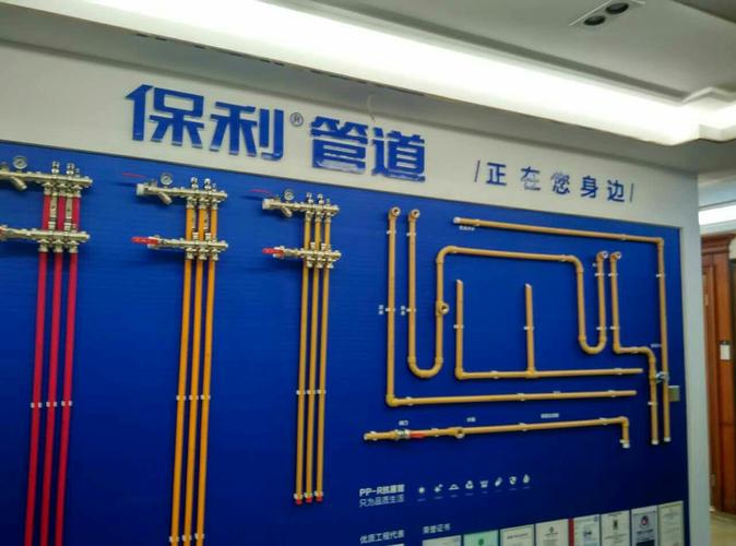 保利管道形象墙