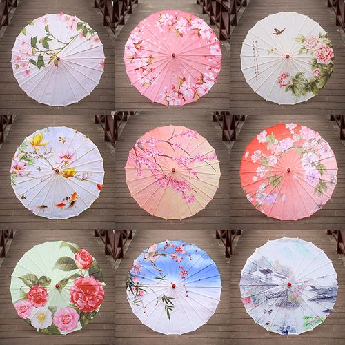 中国风油纸伞道具舞蹈伞演出伞舞台绸布伞装饰cos古风女古典江南