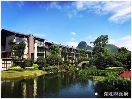 荣和林溪府项目总占地面积506亩,总建置面积55