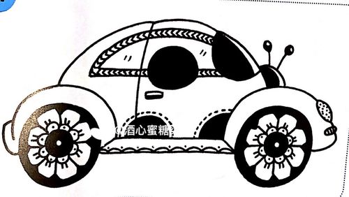 【76】线描汽车 | 黑白装饰画货车双层车_装饰画_线描