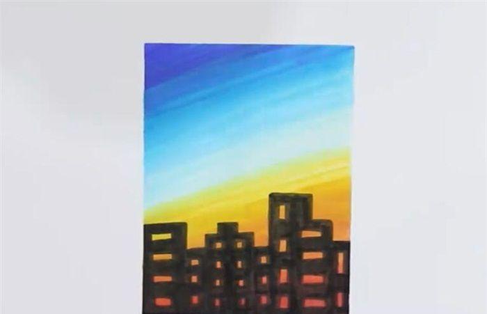 如何用马克笔画出星空