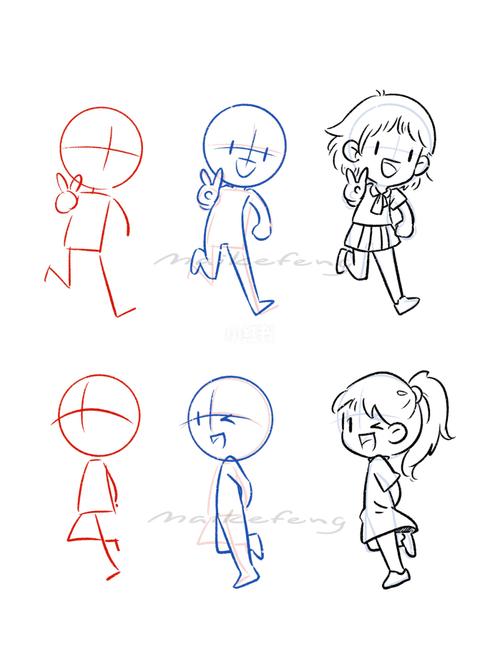 简笔画|教程|站姿_简笔画_插画_绘画_画画_简笔画教程