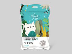 cn 立方甲设计 | 大妙猫砂|平面|包装|立方甲设计 - 原创作品 - 站酷
