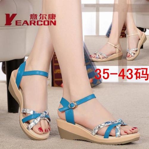 意尔康女皮凉鞋