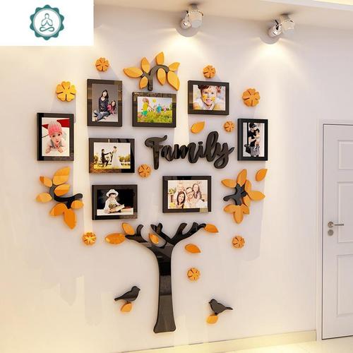 照片墙自粘墙贴3d立体客餐厅幼儿园墙面儿童卧室装饰房间布置贴纸封后