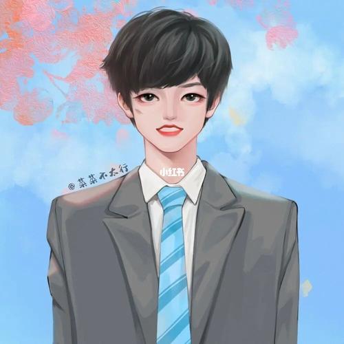 【朱志鑫】校园学长,拿来吧你05_情侣头像_朱志鑫_兴趣爱好_绘画