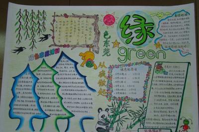 初中环境教育手抄报 环保手抄报资料-501kb