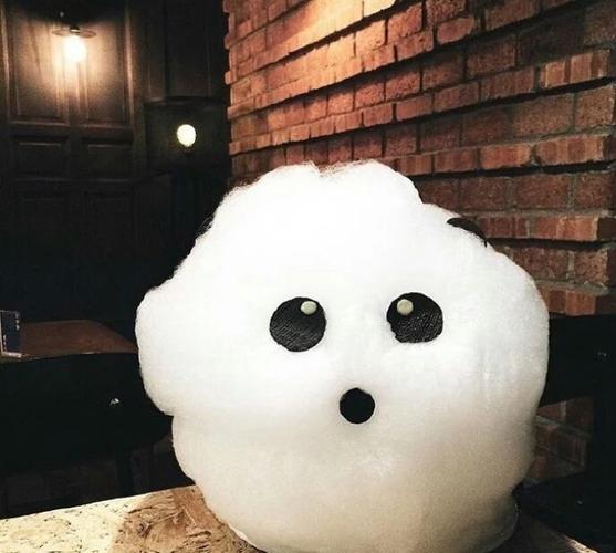 超大超萌的panda bingsu,吃完外面大大的熊猫棉花糖,里面是特色的冰品