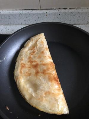 手抓饼摊鸡蛋,简单快捷早餐