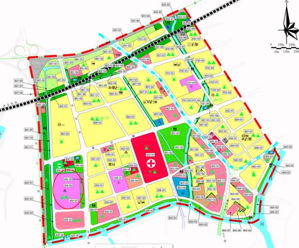 47公顷,西区高中规划调整到91班,地块规划面积95741.92平.