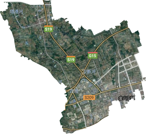 金山区高清卫星地图,金山区高清谷歌卫星地图