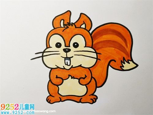 松鼠简笔画,松鼠简笔画教程