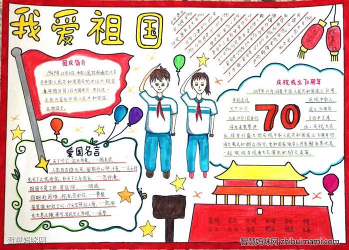 喜迎二十大绘画手抄报大学生迎国庆绘画手抄报一等奖