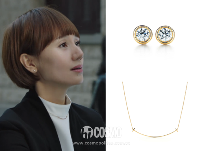袁泉tiffany项链耳钉