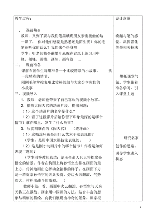 六年级下册的美术《画故事》教案.doc 5页