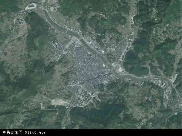 中国浙江省温州市文成县大峃镇地图(卫星地图)