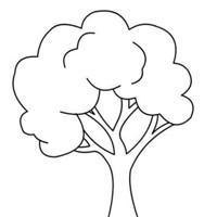 卡通图片树木简笔画