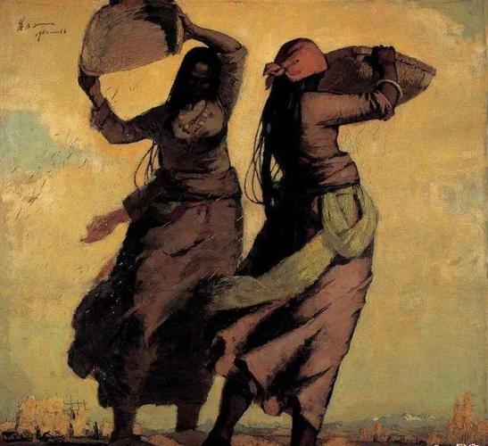 4cm 中国美术馆藏29,夯歌 王文彬 1957—1962年 画布油彩 105×320cm