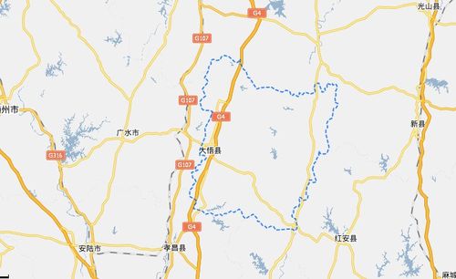 孝感市大悟县地图