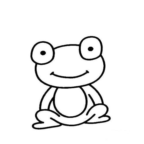大眼睛青蛙的简单画法