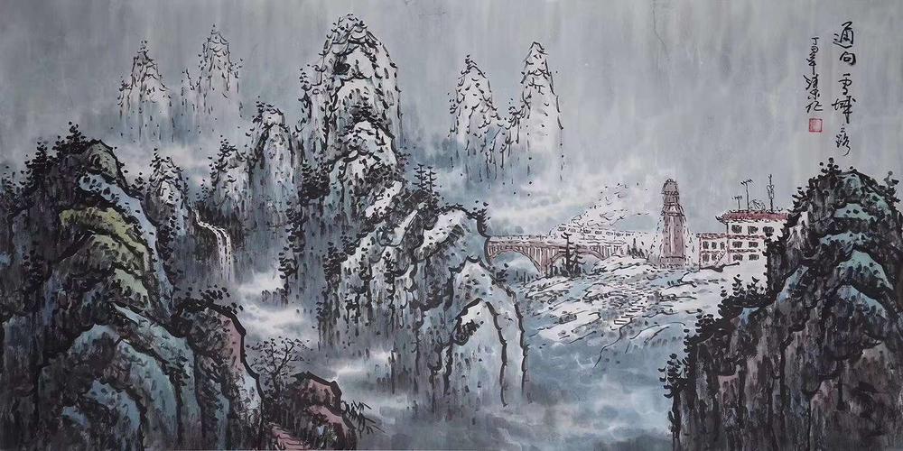 作品被天安门城楼与人民大会堂收藏,著名画家陈清泉作品,价值不可限量