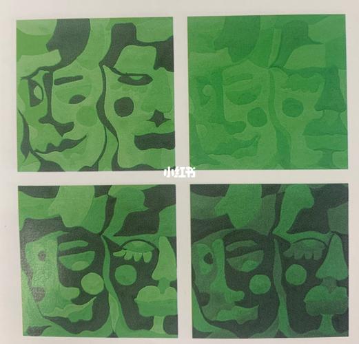 色彩构成 四宫格纯度对比_色彩构成_设计_文化_绘画