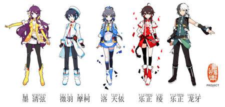 跪求洛天依和vc组(洛天依的那家族)的高清图,越多越好