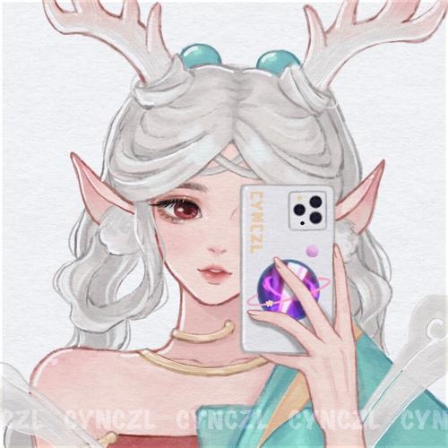 王者荣耀瑶瑶头像王者荣耀瑶妹画师图源水印可见今天的瑶瑶公主格外的