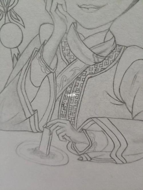 铅笔画安琪拉_铅笔画_王者荣耀怎么样_黑白色_文化