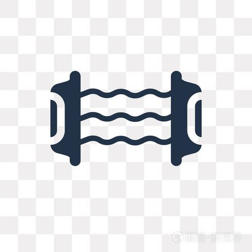 电阻矢量图标在透明背景下隔离, 电阻透明度概念可用于 web 和移动