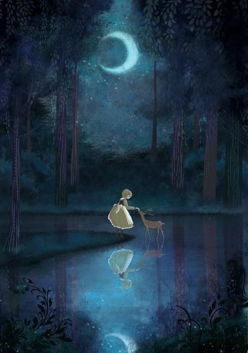 [卡哇伊]动漫美图卡通图片之唯美意境动漫女生美图图片