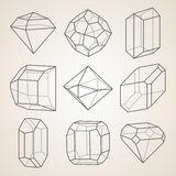 被设置的几何水晶