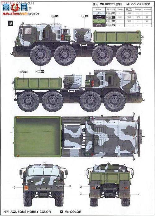战术卡车三视图