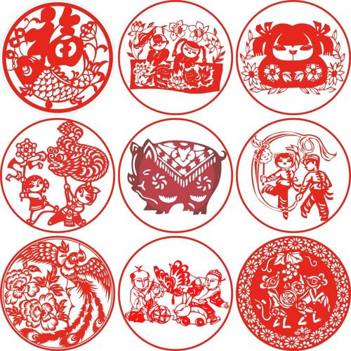 窗花剪纸图案设计元素素材免费下载(图片编号:5594447