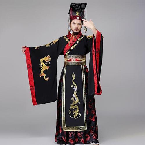 古代秦始皇服装秦朝皇帝大王汉武大帝天子龙袍戏服民族服装
