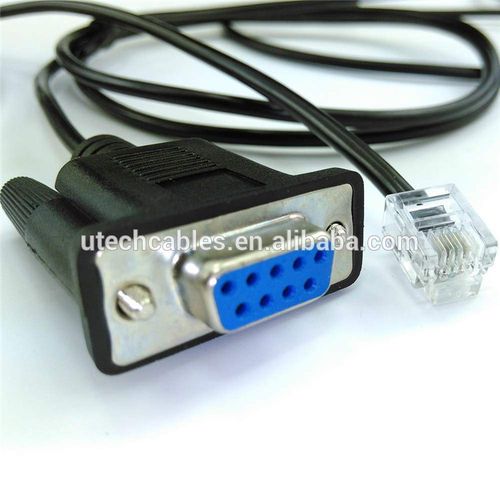 rs232 db9 to serie a rj11 6pin to db9 male adaptador to rj12