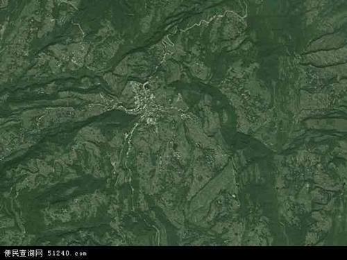 中国四川省巴中市平昌县笔山镇地图(卫星地图)