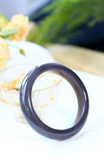 帝王紫丨和田玉若羌帝王紫手镯