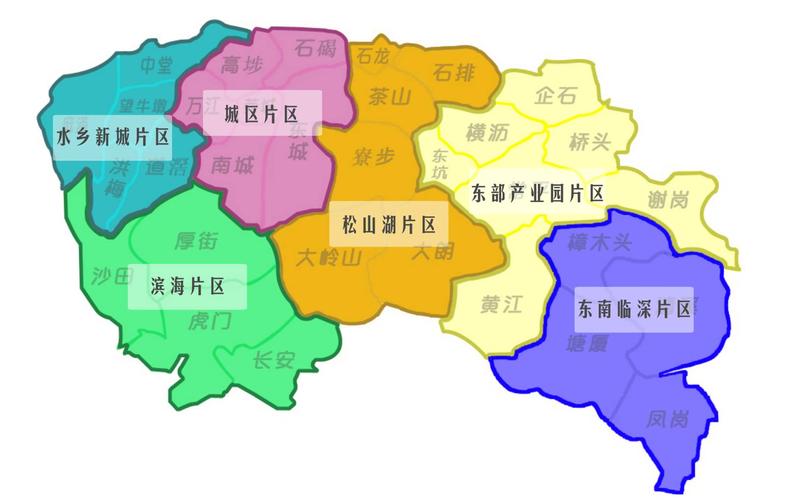 今年3月份 全市园区统筹片区联动协调发展工作推进会 将东莞划分为