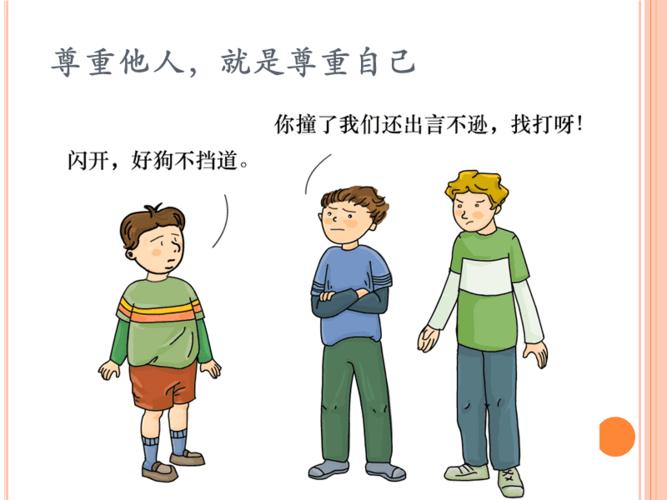小学班会课尊重他人就是尊重自己ppt