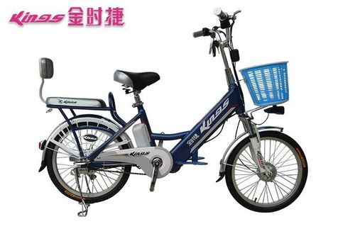 金时捷锂电车20寸大羚羊轻便舒适高碳钢连体车架锂电池电动自行车
