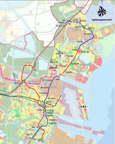 滨海新区轨道z4线