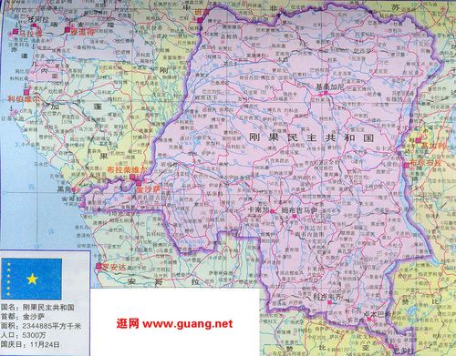 刚果金地图